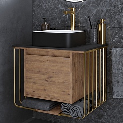 Grossman Мебель для ванной Винтаж 70 GR-4042BW веллингтон/металл золото – фотография-4